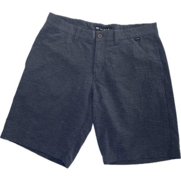 Travis Mathew Other - Travis Mathew Shorts Mens 34” L Dark Gray Striped Golf 9.5” Inseam Stretch